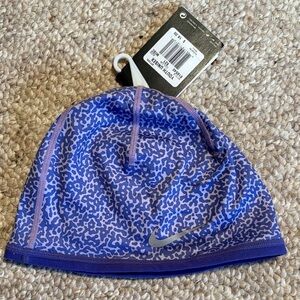 Nike Kids Purple Patterned Beanie Hat